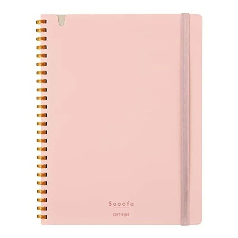Kokuyo A5 SOOOFA YELLOW Soft Ring Notebook 4mm GRID Kokuyo Soft Ring Notebook | SV738S4 80 Sheets