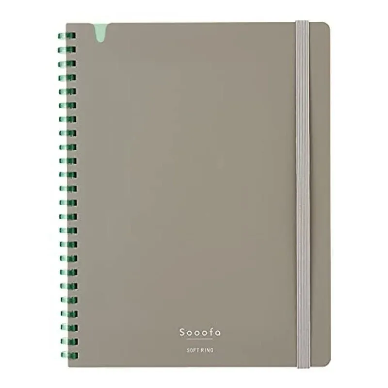 Kokuyo A5 SOOOFA YELLOW Soft Ring Notebook 4mm GRID Kokuyo Soft Ring Notebook | SV738S4 80 Sheets