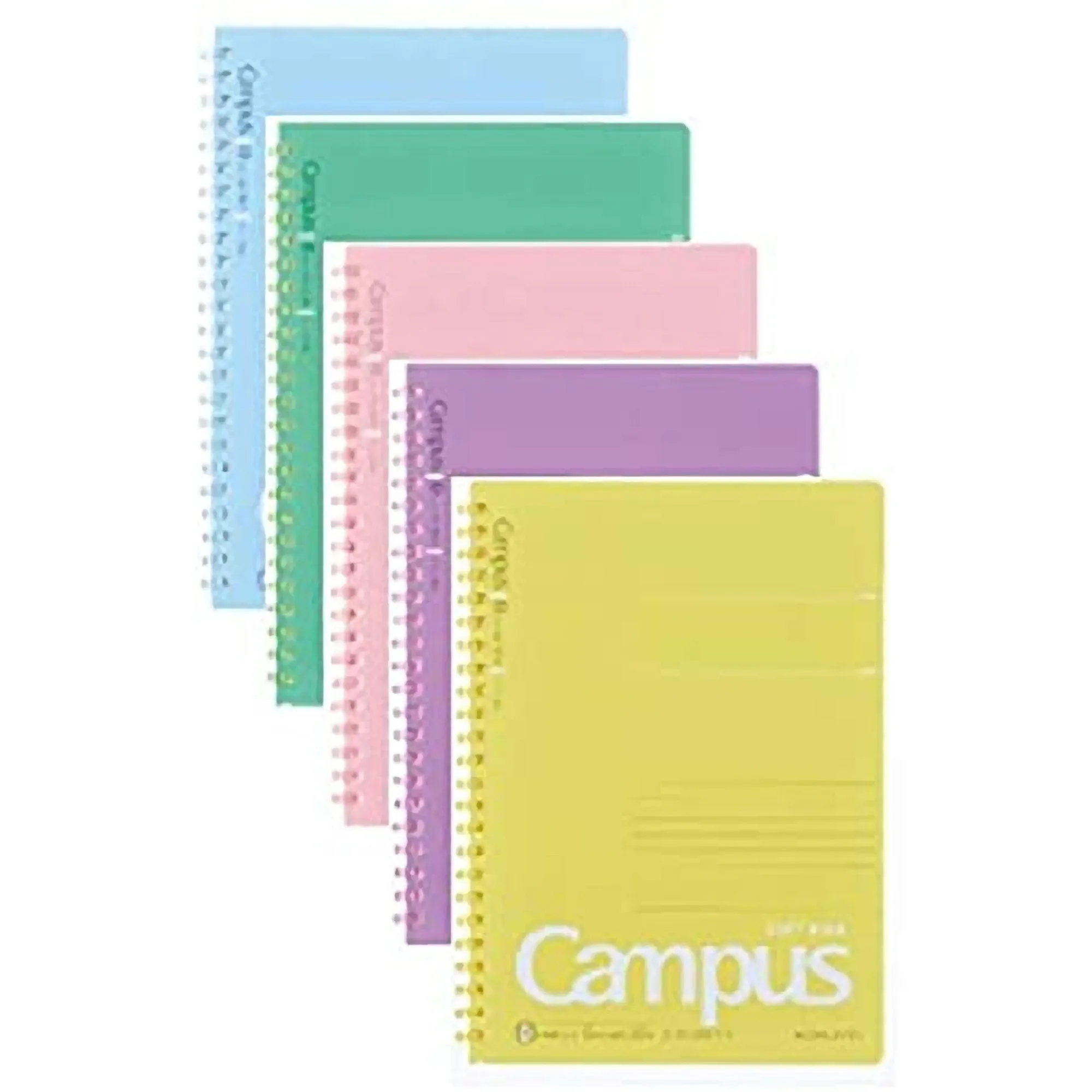 Kokuyo B5 Soft Ring  YELLOW SUMMER Edition Notebook Dotted Line 6 mm Rule | 40 Sheets S111BT