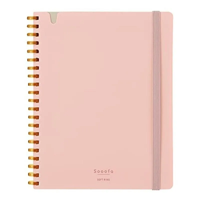 Kokuyo B6 SOOOFA PINK Soft Ring Notebook 4mm GRID Kokuyo Soft Ring Notebook | SV748S4 80 Sheets