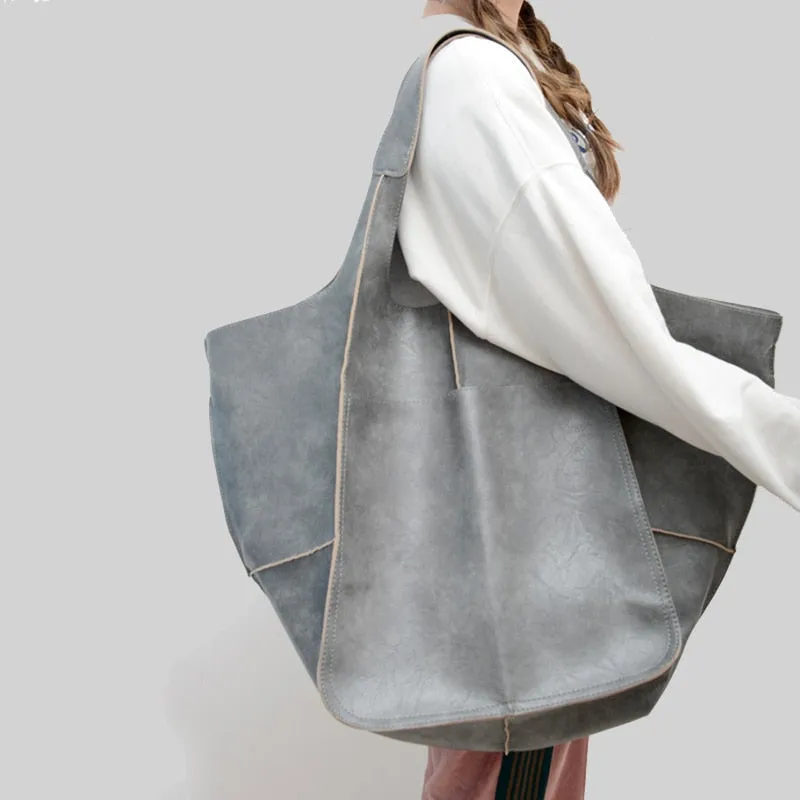 Kora Retro Oil Coated Look Jumbo Bags - 9 Colors