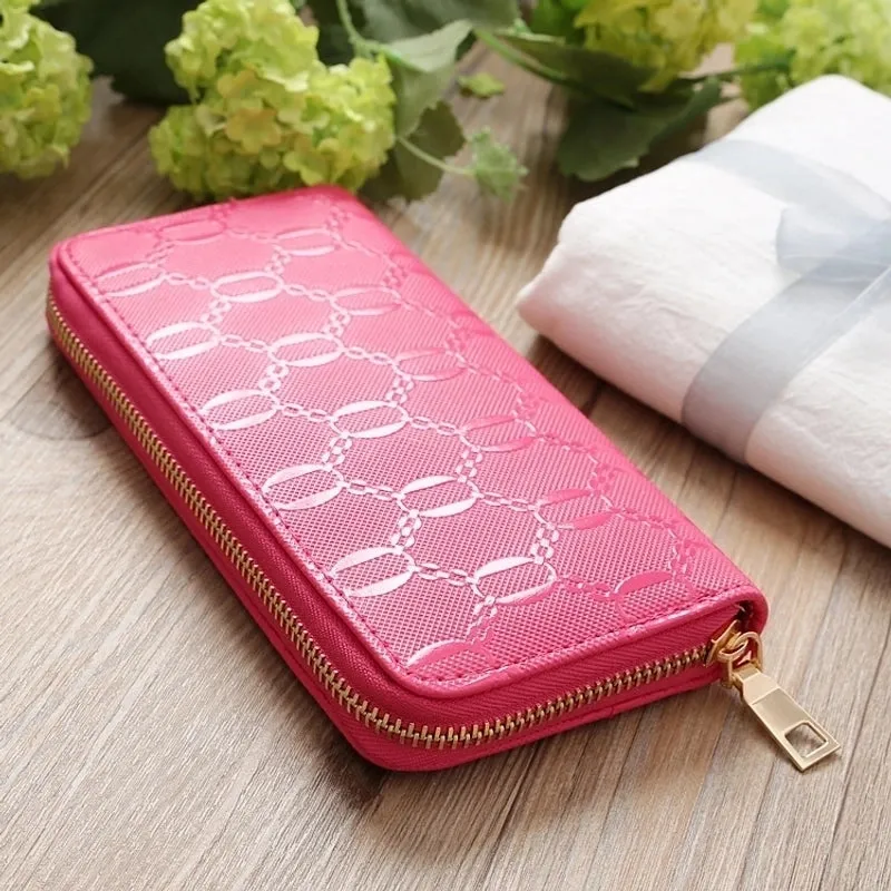 Korean Chain Pattern Glossy Clutch Bag
