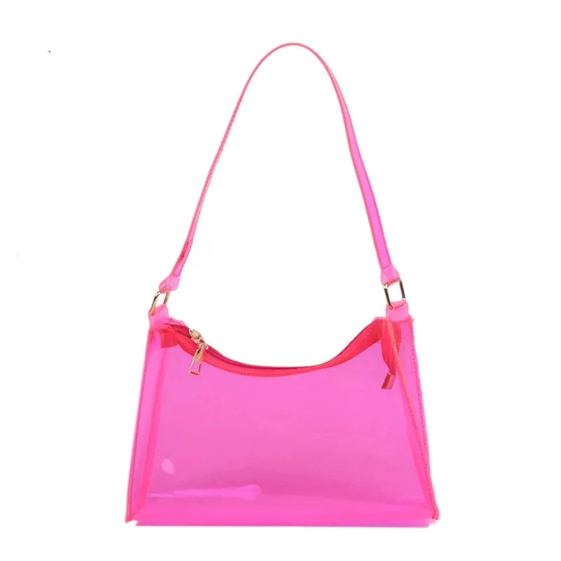 Korean Fashion Simple Transparent Jelly Bag