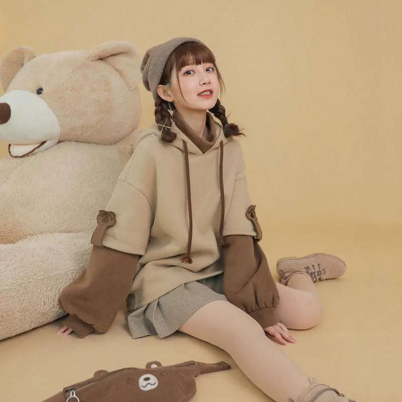 Korean Hoodie  Kawaii Bear