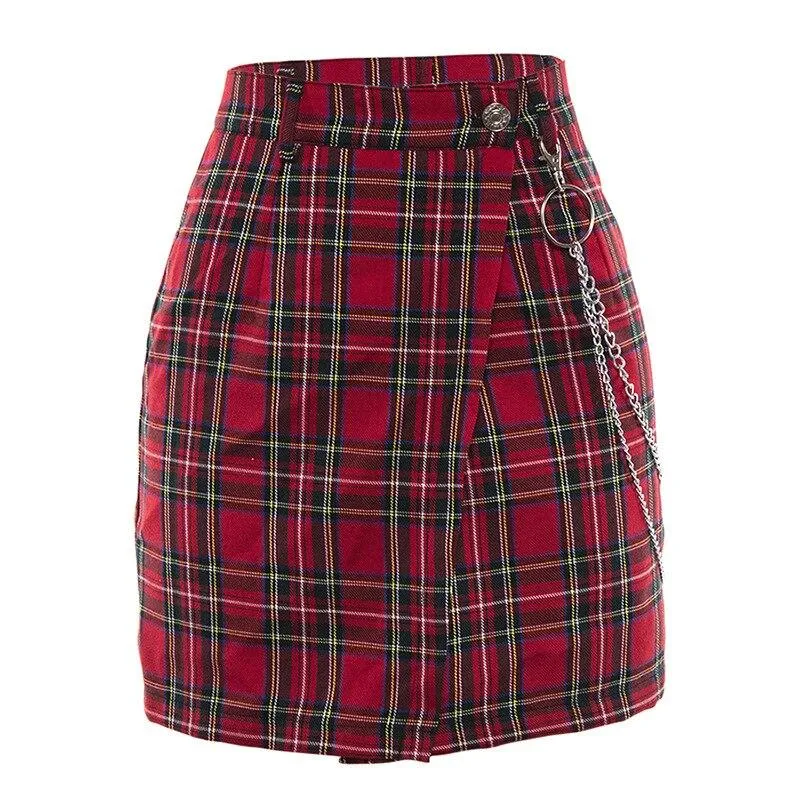 Korean Skirt Vintage With Chain