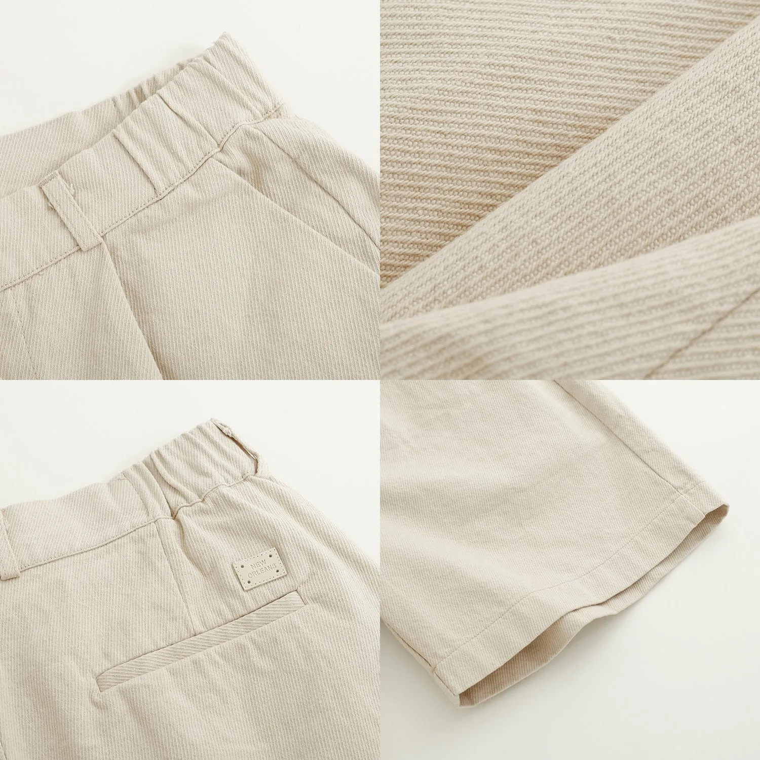 [Korean Style] 2 Color Cotton Casual Short Pants