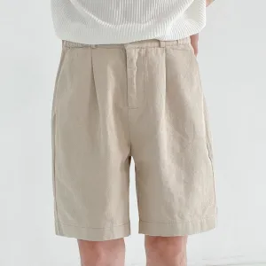 [Korean Style] 2 Color Cotton Casual Short Pants