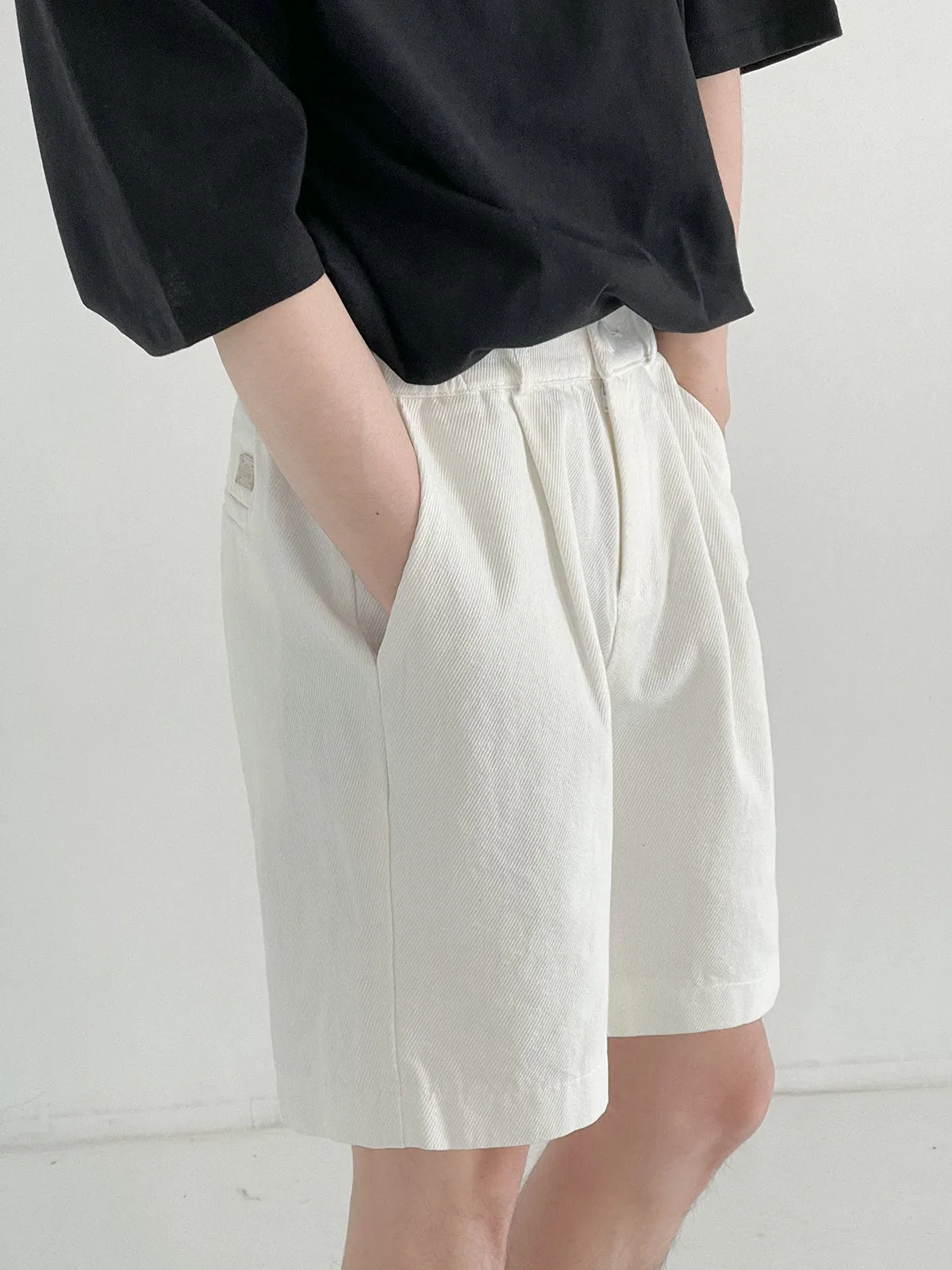 [Korean Style] 2 Color Cotton Casual Short Pants