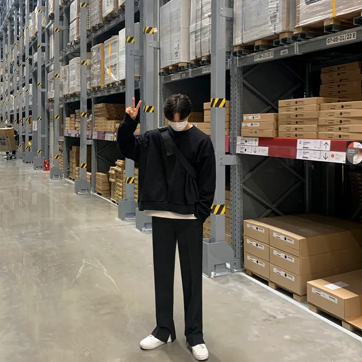 [Korean Style] 2 Color Straight Long Pants