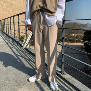 [Korean Style] 2 Color Straight Long Pants
