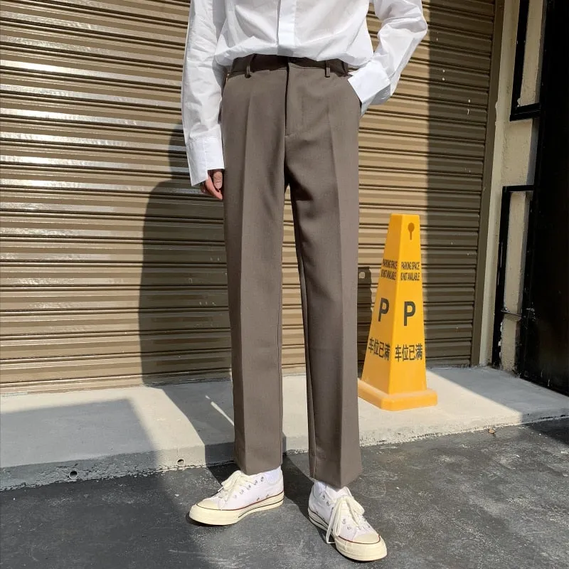 [Korean Style] 2 Colors Hun Straight Casual Pants
