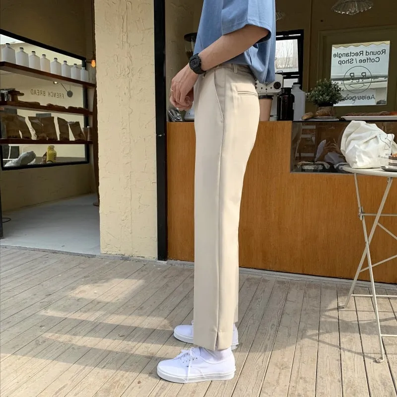 [Korean Style] 2 Colors Hun Straight Casual Pants