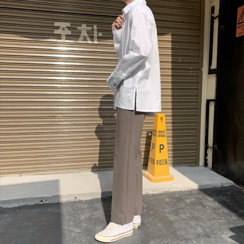 [Korean Style] 2 Colors Hun Straight Casual Pants