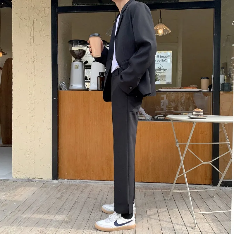 [Korean Style] 2 Colors Hun Straight Casual Pants