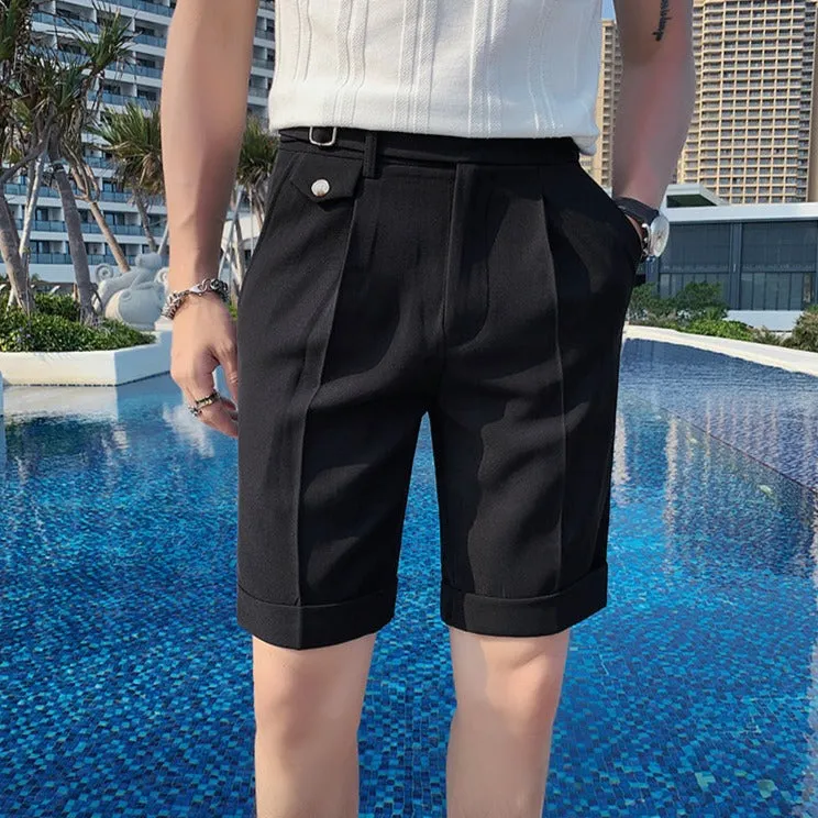 [Korean Style] 2 Colors Lear Casual Short Pants