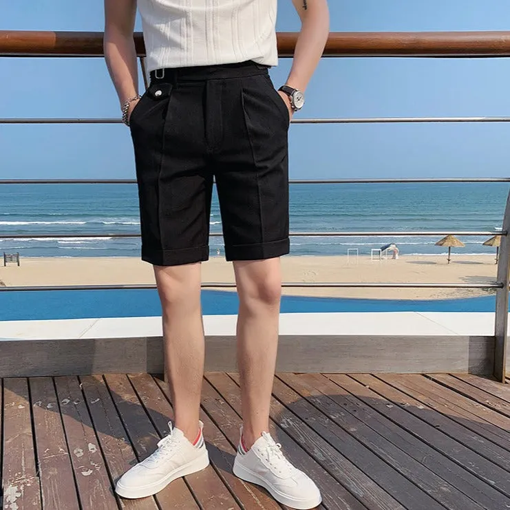 [Korean Style] 2 Colors Lear Casual Short Pants