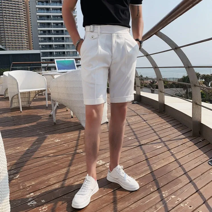 [Korean Style] 2 Colors Lear Casual Short Pants