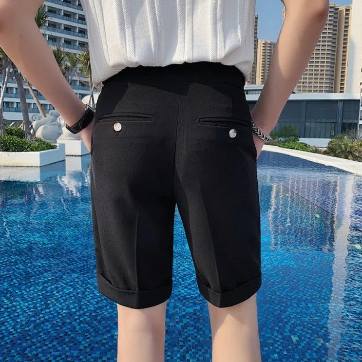 [Korean Style] 2 Colors Lear Casual Short Pants
