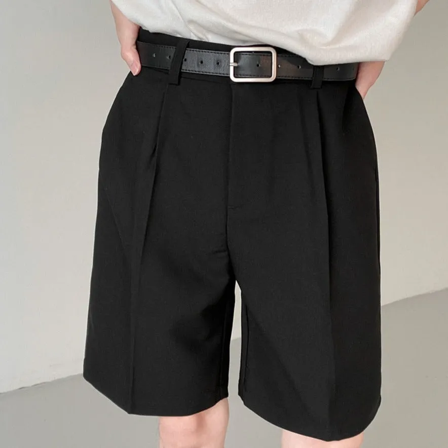 [Korean Style] 2 Colors Semi-wide Short Pants