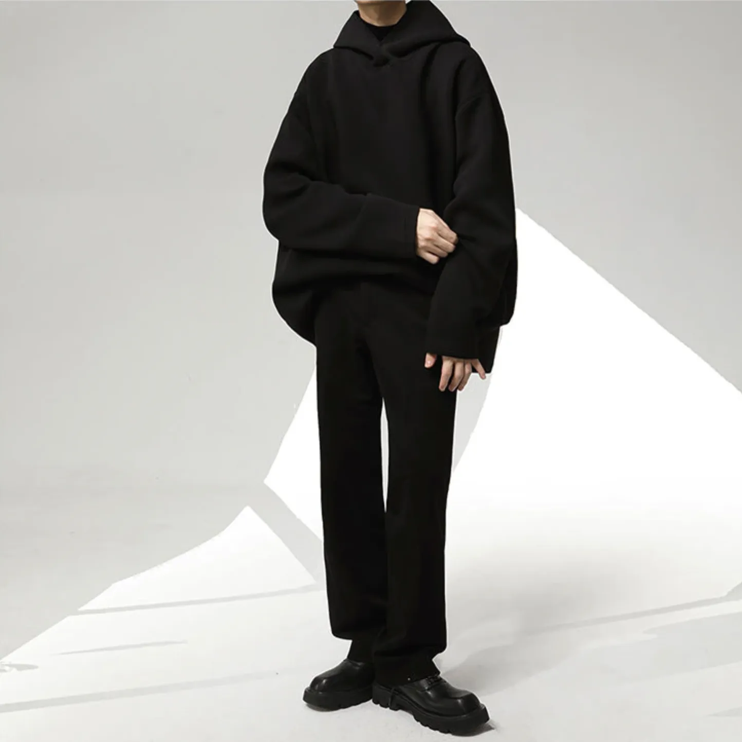 [Korean Style] 2 Colors Solid Oversized Hoodies