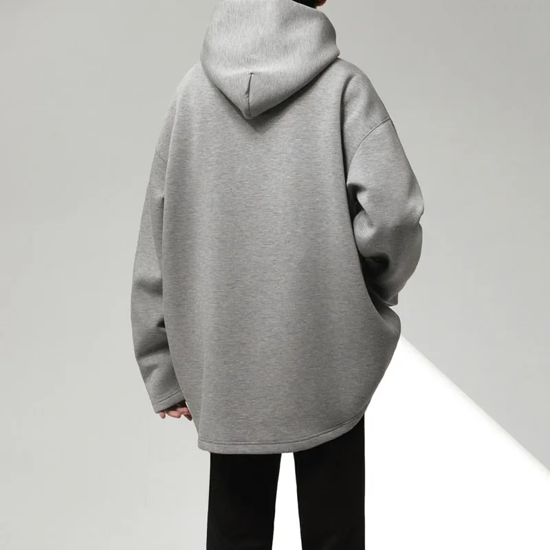[Korean Style] 2 Colors Solid Oversized Hoodies
