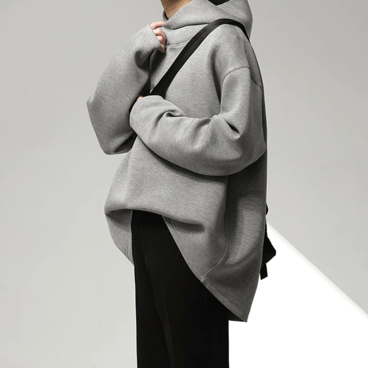 [Korean Style] 2 Colors Solid Oversized Hoodies