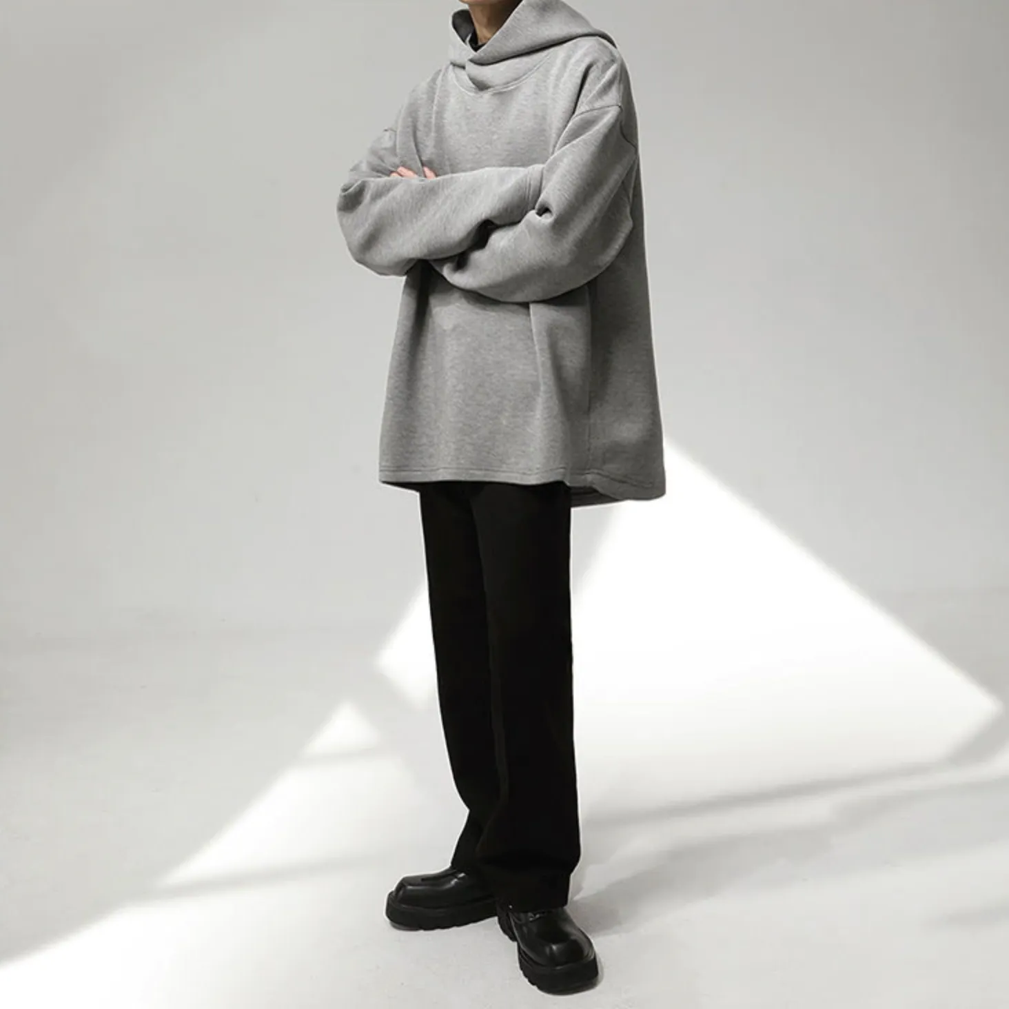 [Korean Style] 2 Colors Solid Oversized Hoodies