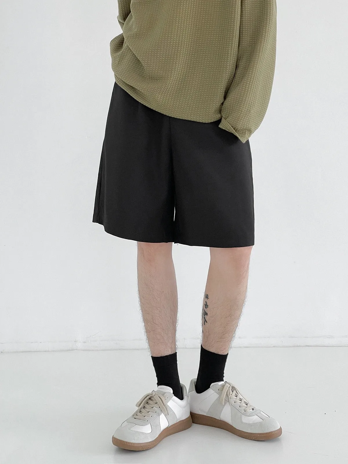 [Korean Style] 2 Colors Wide Shorts