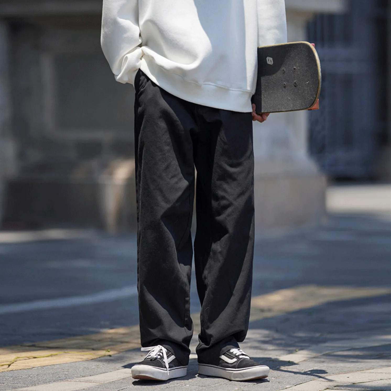 [Korean Style] 3 Colors Cargo Straight Pants