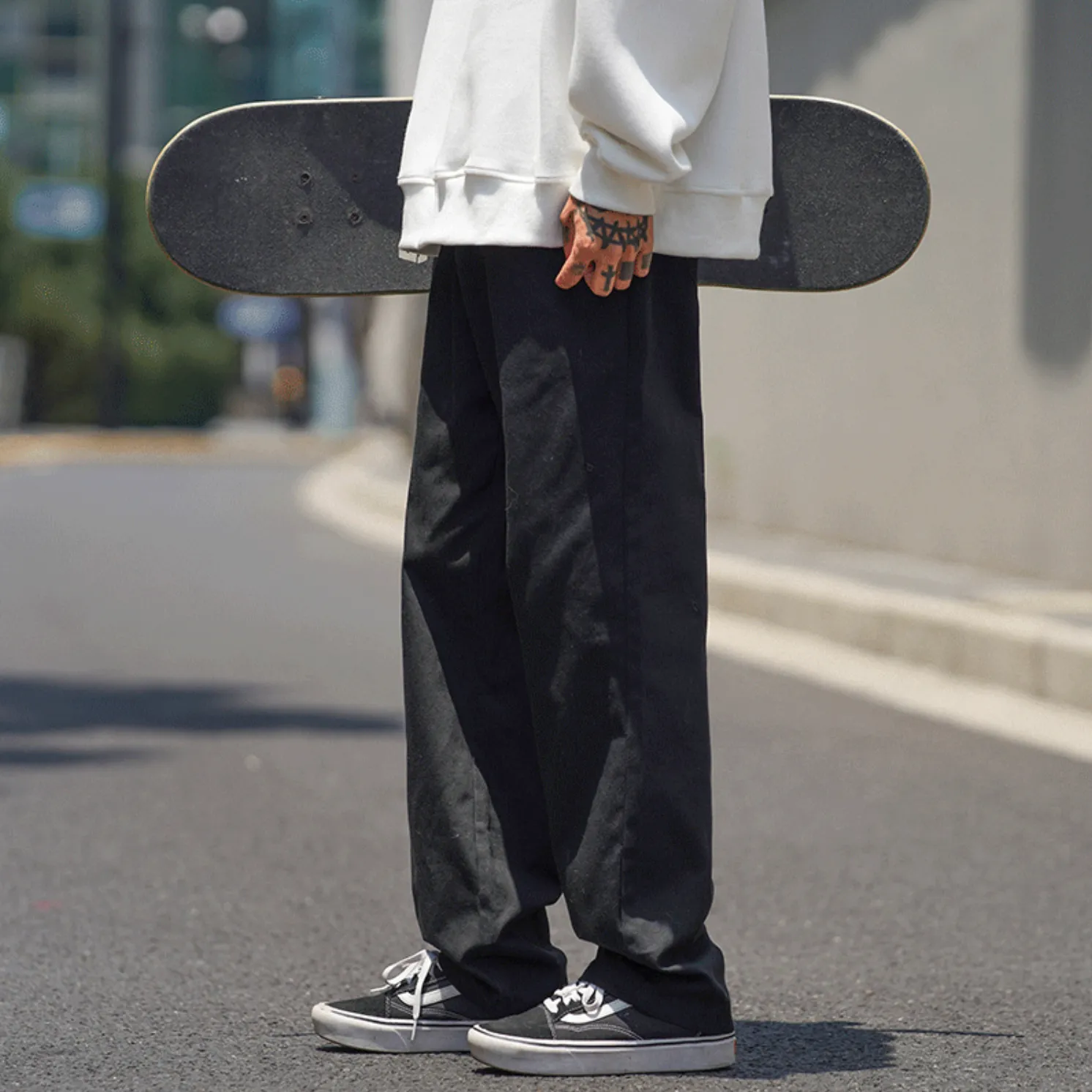 [Korean Style] 3 Colors Cargo Straight Pants