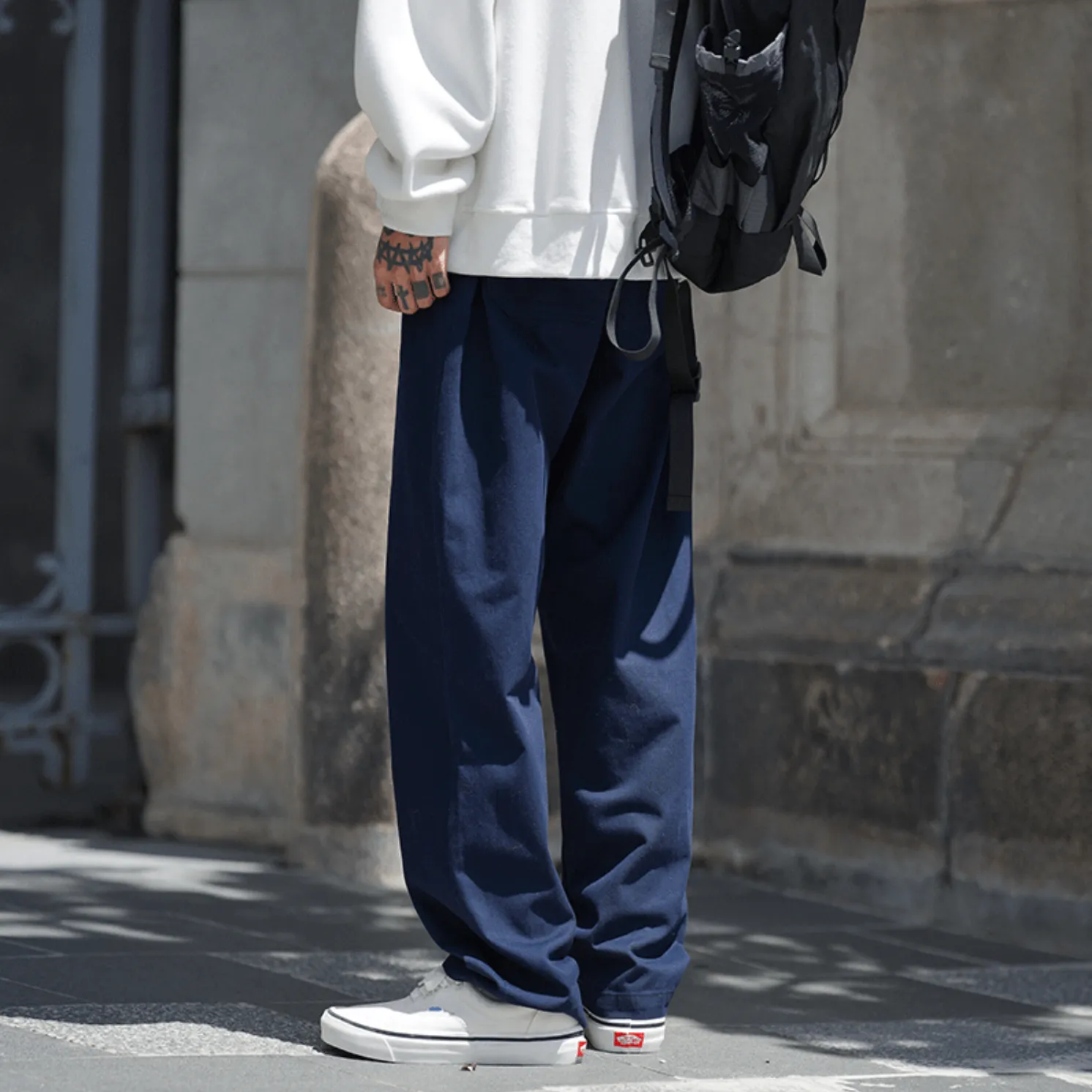 [Korean Style] 3 Colors Cargo Straight Pants