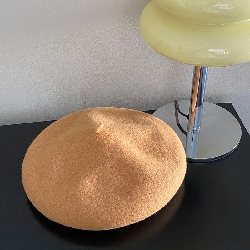 [Korean Style] 6 Color Adjustable Solid Berets