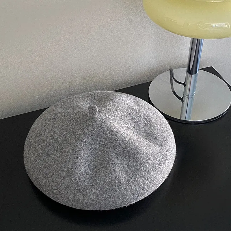 [Korean Style] 6 Color Adjustable Solid Berets