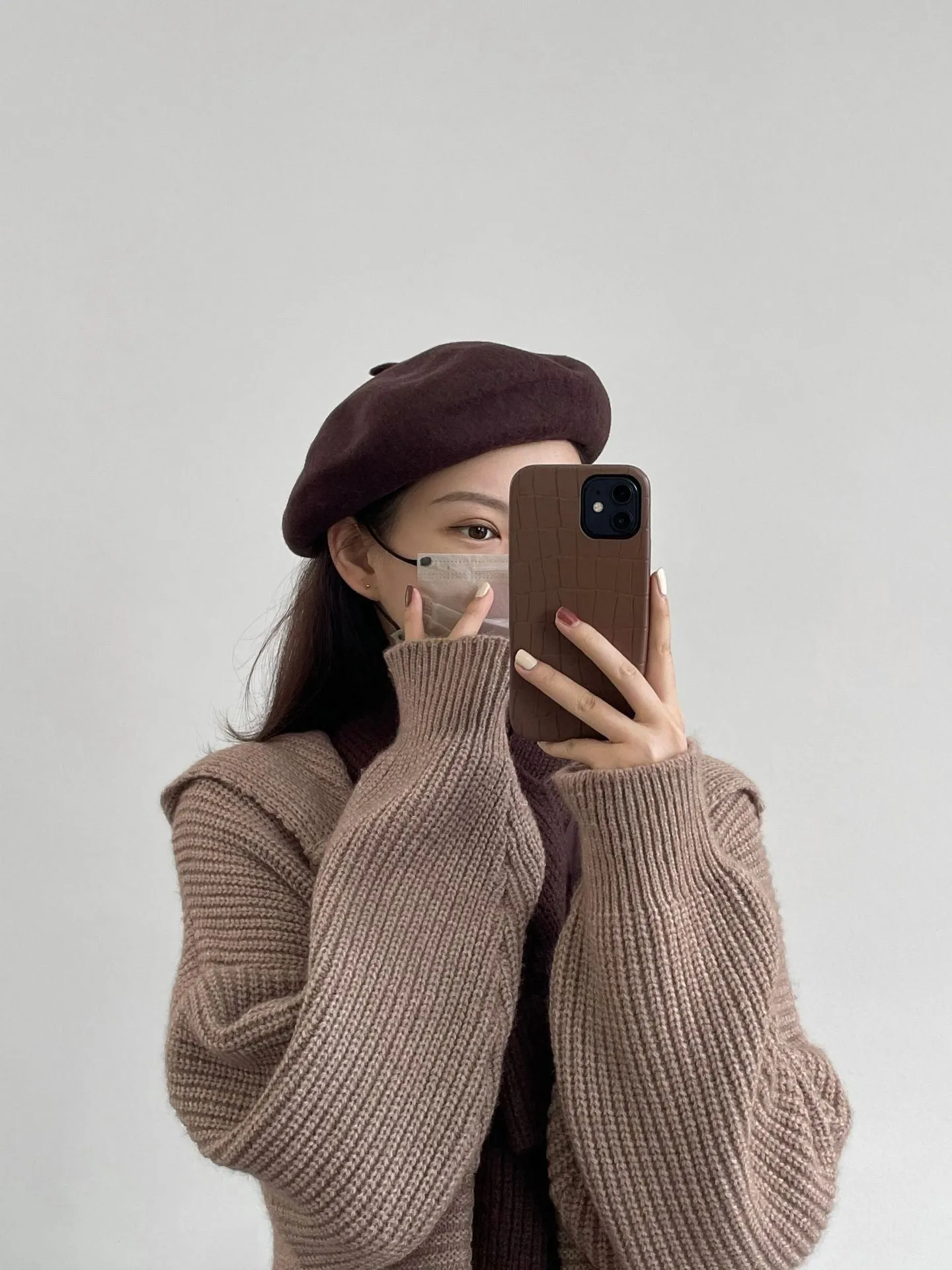 [Korean Style] 6 Color Adjustable Solid Berets