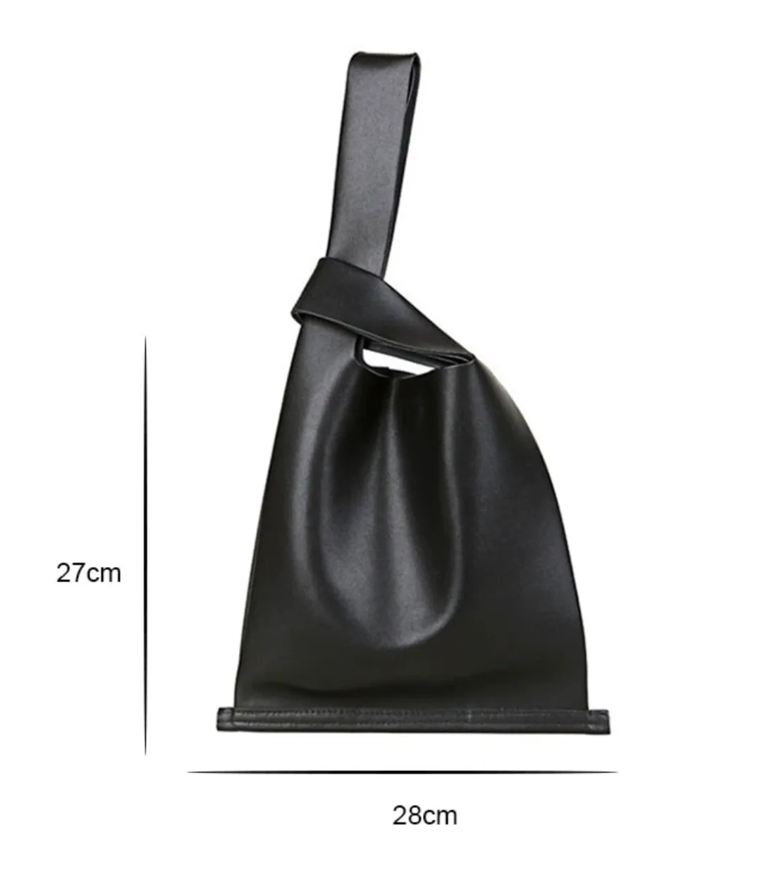[Korean Style] Audre Minimalistic 2 Way Leather Tote Crossbody Wrist Bag