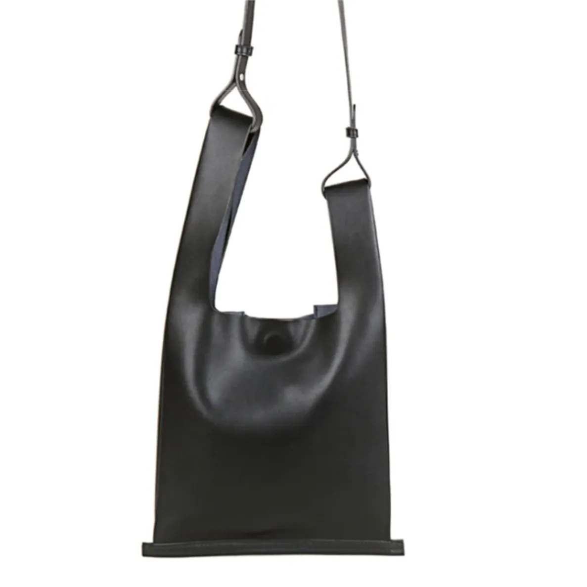 [Korean Style] Audre Minimalistic 2 Way Leather Tote Crossbody Wrist Bag