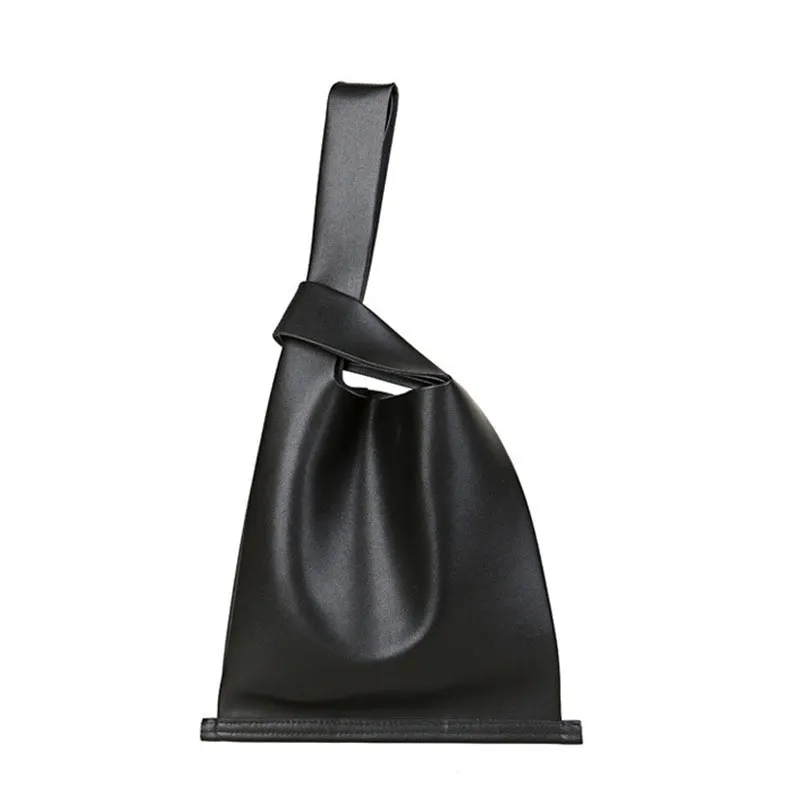 [Korean Style] Audre Minimalistic 2 Way Leather Tote Crossbody Wrist Bag