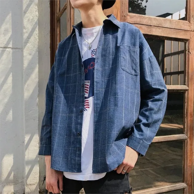 [Korean Style] Bazzy 3 Colors Plaid Shirts