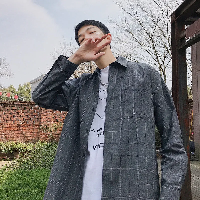 [Korean Style] Bazzy 3 Colors Plaid Shirts