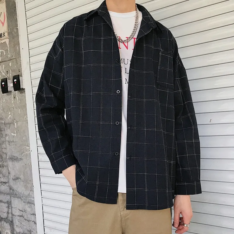 [Korean Style] Bazzy 3 Colors Plaid Shirts