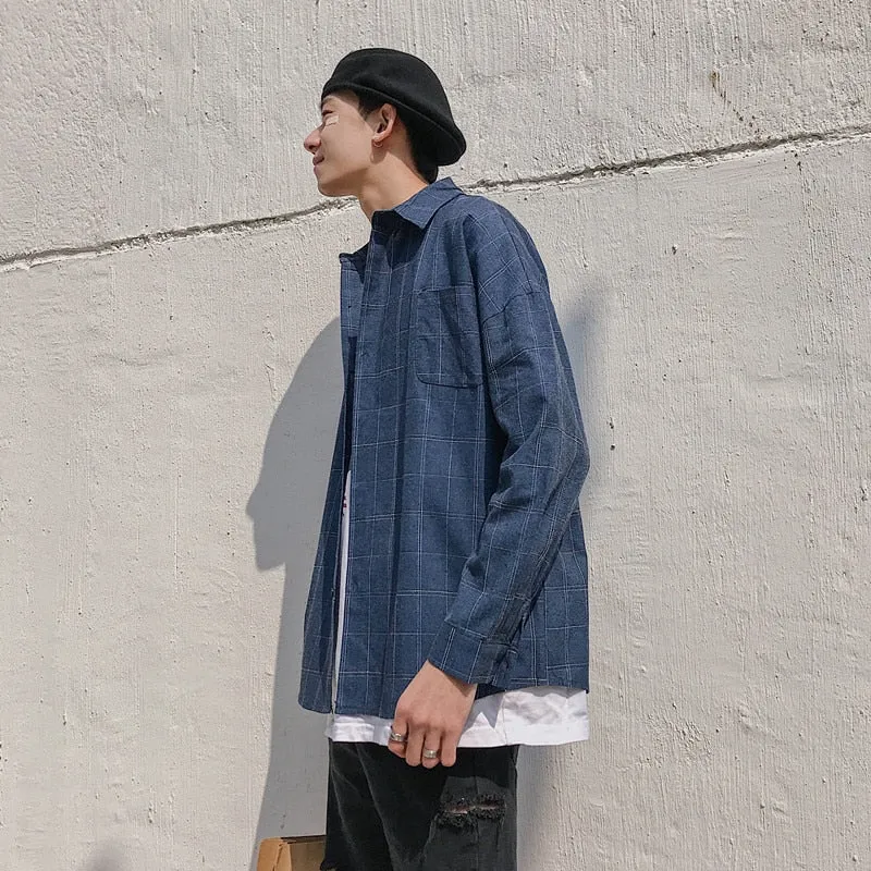 [Korean Style] Bazzy 3 Colors Plaid Shirts