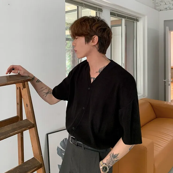 [Korean Style] Dan Casual Oversized Short Cardigan