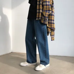 [Korean Style] Dini Washed Wide Jeans