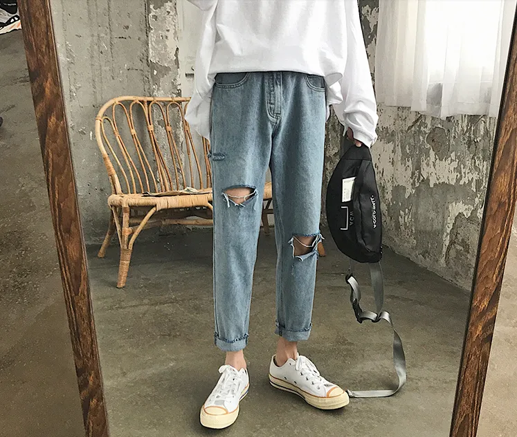 [Korean Style] Evo Washing Denim Jeans