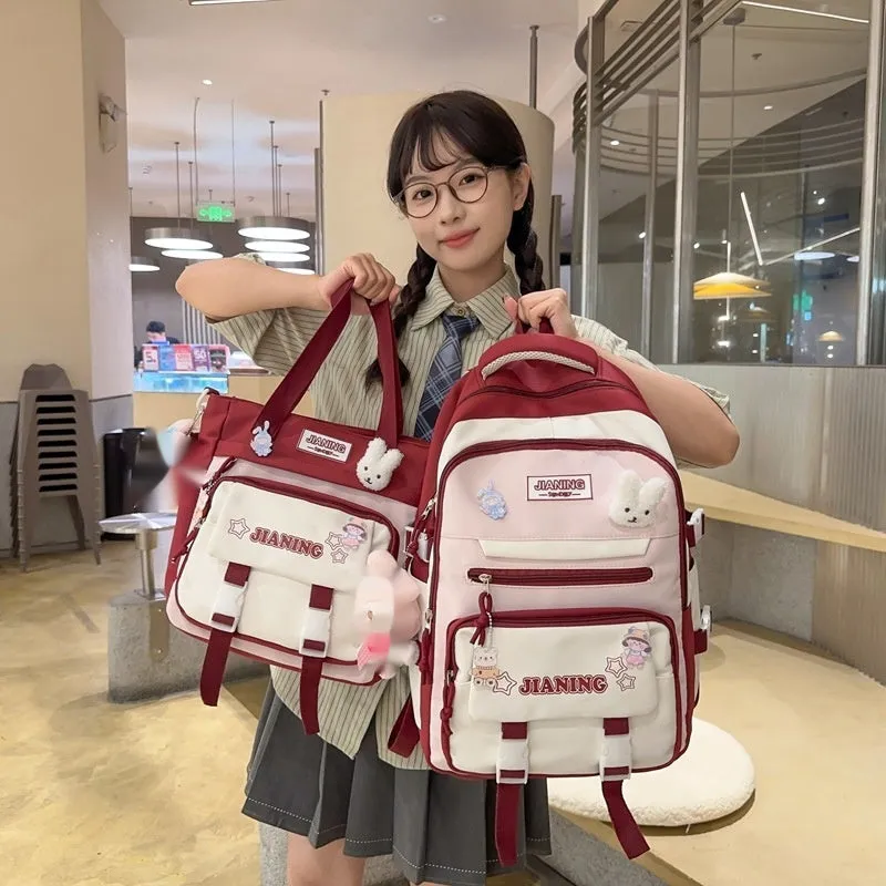 Korean Style Junior's Schoolbag Large Capacity Cute Elementary School Student Backpack