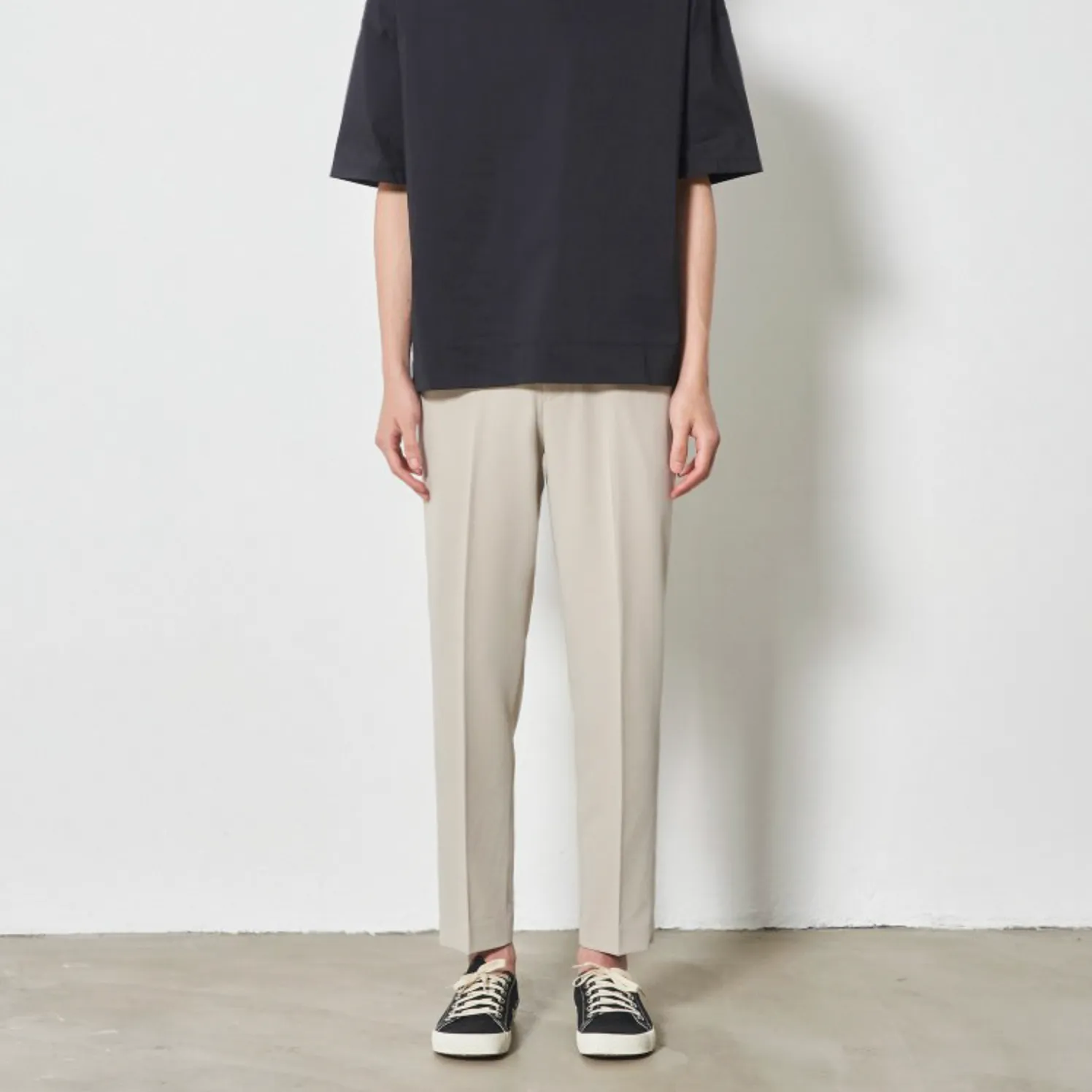 [Korean Style] Khaki/Brown/Black Colors Straight Pants