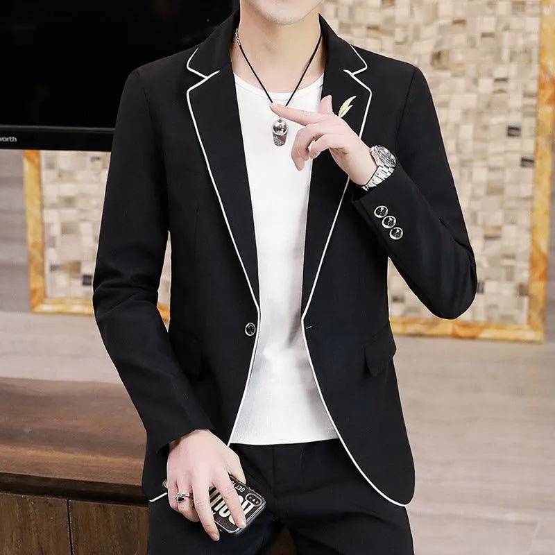 Korean Style Small Suits Men's