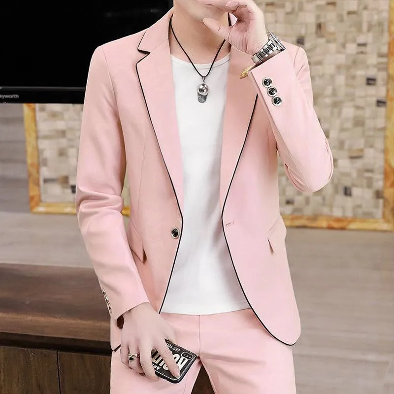 Korean Style Small Suits Men's