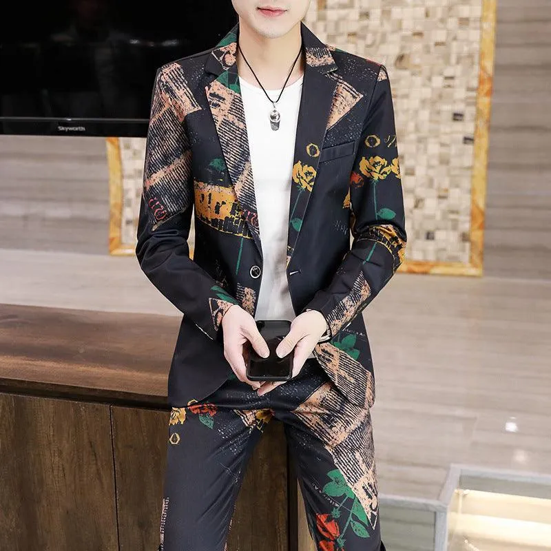 Korean Style Small Suits Men's