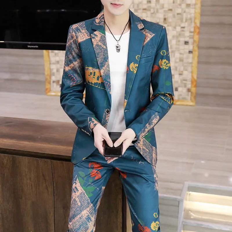 Korean Style Small Suits Men's